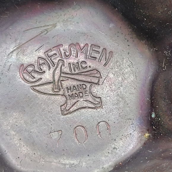 VTG Copper Craftsman Inc 700 Candlestick Holders (Candles NFS) - Picture 4 of 10